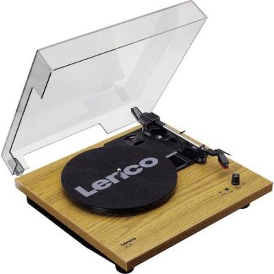 Lenco LS-10 Lemezlejátszó beépített hangszóróval Wood