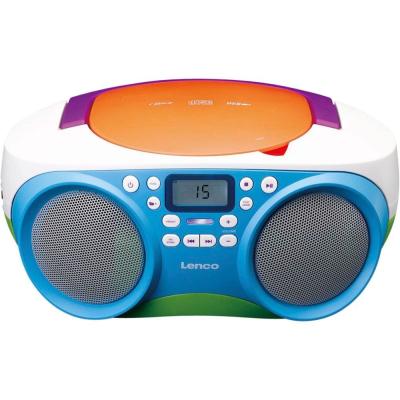 Lenco SCD-41 Portable FM Radio and CD/USB player Multi Colour