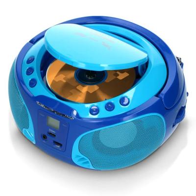 Lenco SCD-650BU Portable FM Radio CD/MP3/USB Microphone & Light Effects Blue
