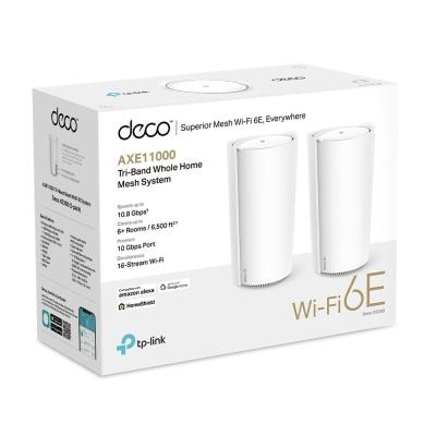 TP-Link Deco XE200 AXE11000 Whole Home Mesh Wi-Fi 6E System (2 pack)