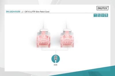 Digitus CAT6 U-FTP Patch Cable 1,5m Grey