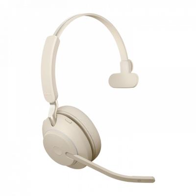 Jabra Evolve2 65 Link380c MS Mono Bluetooth Headset Beige