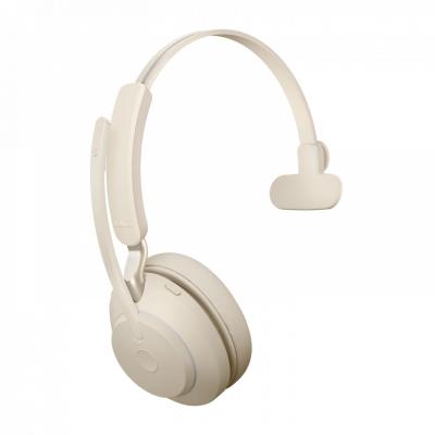 Jabra Evolve2 65 Link380c MS Mono Bluetooth Headset Beige