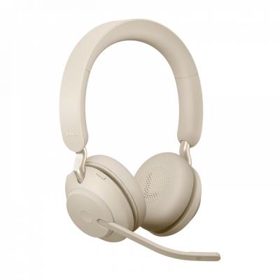 Jabra Evolve2 65 Link380c UC Stereo Bluetooth Headset Beige