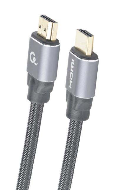 Gembird CCBP-HDMI-5M High speed HDMI with Ethernet Premium Series cable 5m Black/Grey