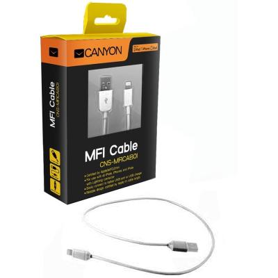 Canyon Ultra-compact MFI Apple cable 1m White