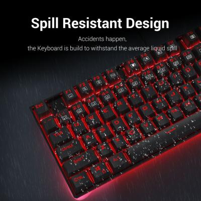 Redragon Kumara 2 Red LED Backlight Blue Mechanical Gaming Keyboard Black HU