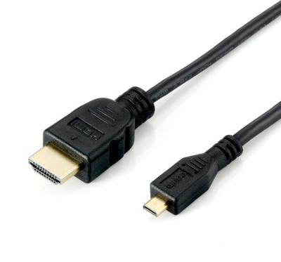 EQuip HDMI - Micro HDMI 1.4 cable 2m Black