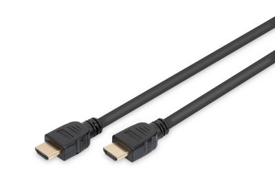 Assmann HDMI Ultra High Speed connection cable, type A 5m Black