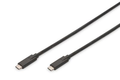 Assmann USB Type-C connection cable, type C to C 1m Black