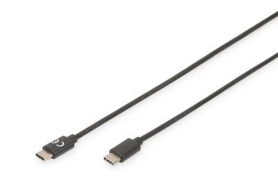 Assmann USB Type-C connection cable, type C 1m Black