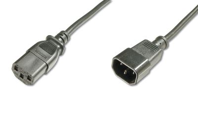 Assmann Power Cord extension cable, C14 - C13 5m Black