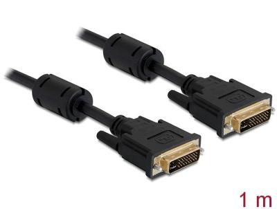 DeLock DVI-I (Dual Link) (24+5) male > DVI-I (Dual Link) (24+5) male 1m Black