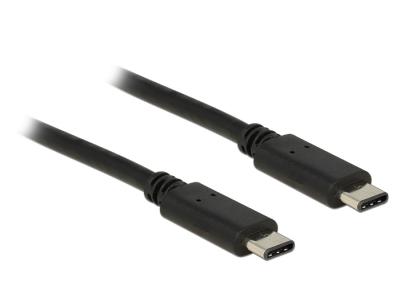 DeLock USB Type-C 2.0 - USB Type-C 2.0 cable 0,5m Black