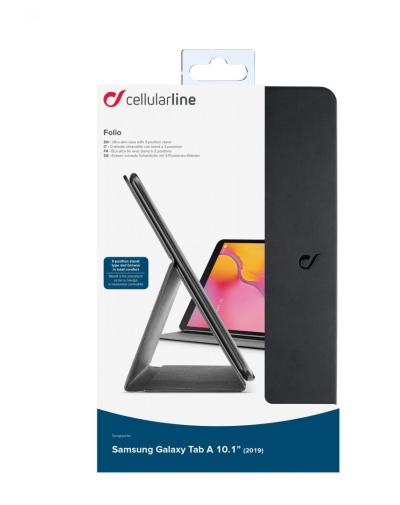 Cellularline Case with stand FOLIO for Samsung Galaxy Tab A 10,1 (2019) Black
