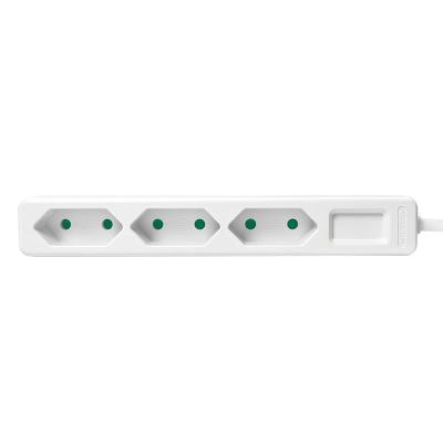 Logilink Socket outlet 3-way slim 1,5m White