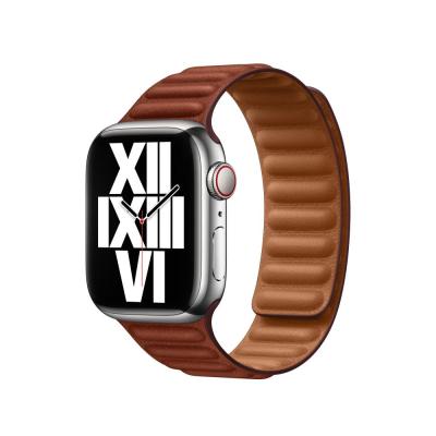 Apple Watch 41mm Umber Leather Link (M/L)