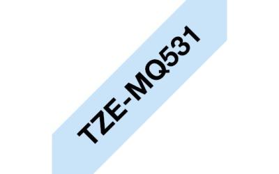 Brother TZe-MQ531 laminált P-touch szalag (12mm)  Black on Pastel Blue - 4m