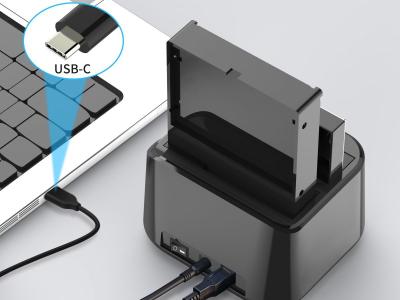 Conceptronic  DONN12B Dual Bay USB3.2 Gen 1 SATA Hard Drive Dock Black