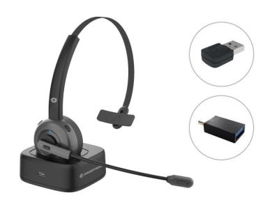 Conceptronic  POLONA03BDA Bluetooth Wireless Mono Headset with Charging Dock Black