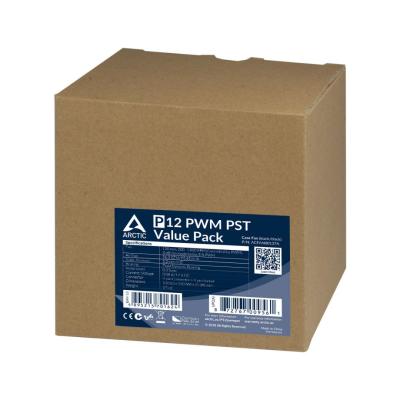 Arctic P12 PWM PST Value Pack (Black/Black)