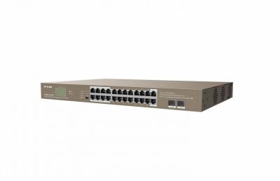 IP-COM G1126P-24-410W 24GE+2SFP Ethernet Unmanaged Switch With 24-Port PoE