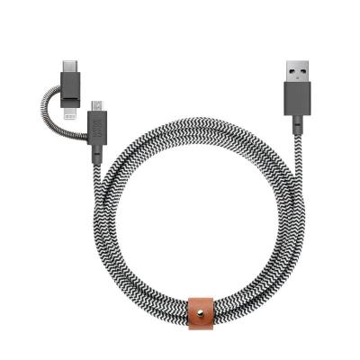 Native Union Belt Universal Cable (USB-C – Lighting/USB-C) 1.8m, zebra