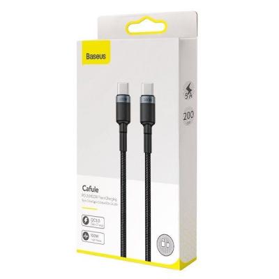 Baseus Cafule Type-C/Type-C 100W Cable 2m Black/Grey