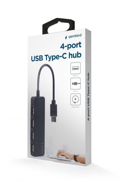 Gembird 4-portos USB2.0 HUB Black
