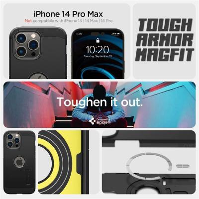 Spigen Tough Armor MagSafe, black - iPhone 14 Pro Max