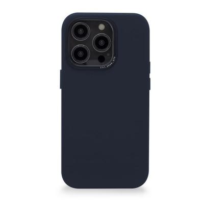 Decoded Leather BackCover, navy - iPhone 14 Pro