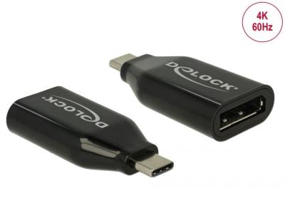 DeLock Adapter USB Type-C male to DisplayPort female (DP Alt Mode) 4K 60 Hz