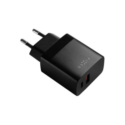 FIXED USB-C/USB Travel Charger 20W, black