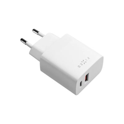 FIXED USB-C/USB Travel Charger 20W, white