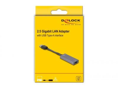 DeLock USB Type-A Adapter to 2.5 Gigabit LAN slim