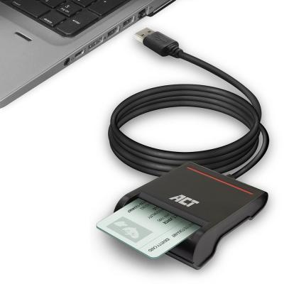 ACT USB Smart ID Card Reader Black