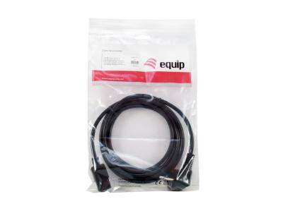 EQuip High Quality Power Cord C13 to Schuko 3m Black