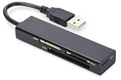 Ednet USB 2.0 4-port Card Reader Black