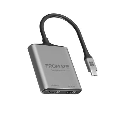 Promate  MediaLink-H2 4K High Definition USB-C to Dual HDMI Adapter