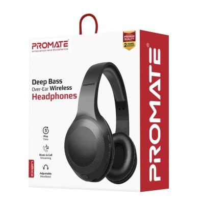 Promate  LaBoca Deep Bass Over-Ear Wireless Headset Black