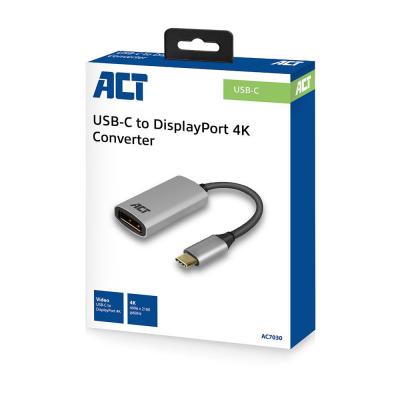 ACT AC7030 USB-C to DisplayPort 4K  Silver