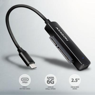 AXAGON ADSA-FP2C USB-C 5Gbps SLIM adapter for 2,5" SSD/HDD