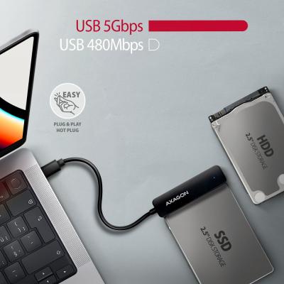 AXAGON ADSA-FP2C USB-C 5Gbps SLIM adapter for 2,5" SSD/HDD