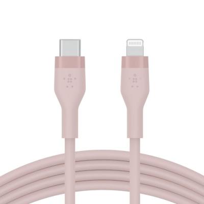 Belkin BoostCharge Flex USB-C Cable with Lightning Connector 2m Pink
