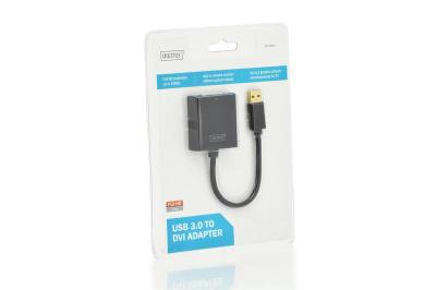 Digitus USB3.0 to DVI-I (Dual Link) Adapter Black