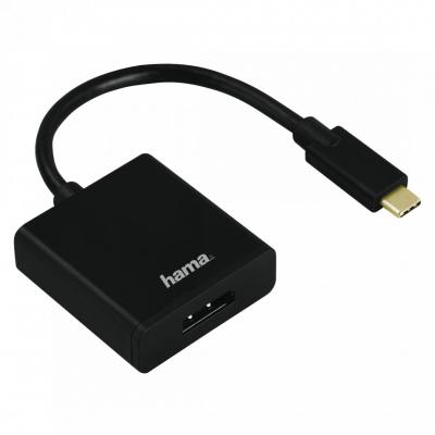 Hama USB-C for DisplayPort UltraHD adapter Black