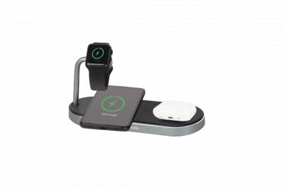 Verbatim 3-in-1 Dual Charging Pad Wireless charging for your Apple watch and 2 iPhones Black