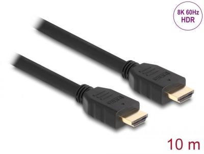DeLock High Speed HDMI Cable 48 Gbps 8K 60 Hz 10m Black