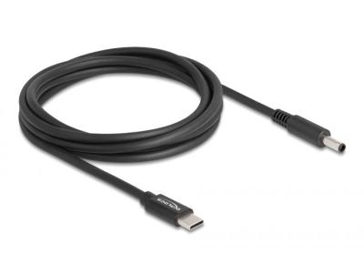 DeLock Laptop Charging Cable USB Type-C™ male to Dell 4,5 x 3,0mm 1,5m Black