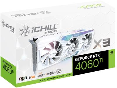 Inno3D GeForce RTX 4060 Ti 8GB DDR6 iChill X3 White